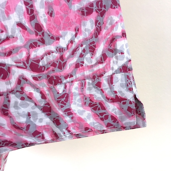 NEW Sara Morgan Pink Blouse Button-down Size L - Picture 4 of 8